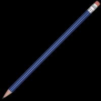 Standard Wooden Pencil with Pink Eraser - Medium Blue