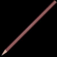 Standard Wooden Pencil with No Eraser - Burgundy