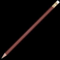 Wooden Oro Pencil with White Eraser - Burgundy Unsharpened