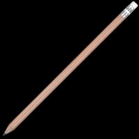 Wooden Argente Pencil with White Eraser - Natural