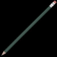 Certified Sustainably Sourced Wooden Pencil with Pink Eraser - Green