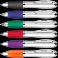 Contour-i Argent Ballpoint Pen with Stylus