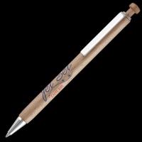 Top Hat Ballpoint Pen - Wood - Chrome