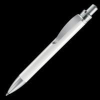 Futura Digital Ballpoint Pen - White - Silver