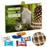 Premium Gift Advent Calendar Eco with Ritter Sport Choco Cubes, Milka Favourites Mix, Kinder Chocolate Mini & Kinder bueno Mini Mix