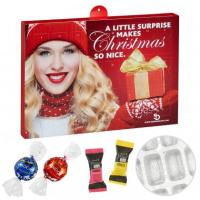 Premium Gift Advent Calendar with Lindt Lindor Truffles & Hello Mini Stick from Lindt Mix