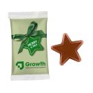 Chocolate Star in a Paper Flowpack
