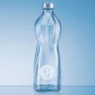 1ltr Rippled Aqua Screw Top Bottle (25457)