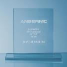 15cm x 12.5cm x 10mm Jade Glass Rectangle Award (25449)