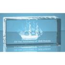 8cm x 5cm x 5cm Optical Crystal Rectangle (25448)
