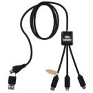 SCX.design C45 5-in-1 rPET charging cable with data transfer (25534)