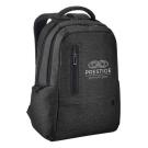 RE-BOSTON. 2Tone recycled nylon waterproof laptop backpack with 210D recycled polyester compartment (25620)