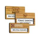 Bamboo faced reusable name window badge  (25594)