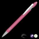 Astra-I Soft Feel GRS Recycled Metal Ballpoint Pen - Pink
