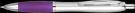Contour Argent Ballpoint Pen - Silver - Purple