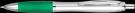 Contour Argent Ballpoint Pen - Silver - Green