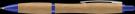 Contour Bamboo Ballpoint Pen - Blue