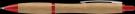 Contour Bamboo Ballpoint Pen - Red