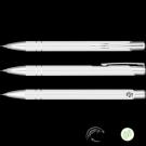 Electra GRS Recycled Mechanical Metal Pencil - White - Silver
