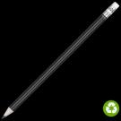 Recycled Paper Pencil with White Eraser - Black
