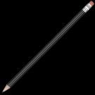 Standard Wooden Pencil with Pink Eraser - Black Unsharpened