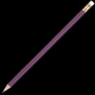 Wooden Oro Pencil with White Eraser - Purple