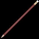 Wooden Oro Pencil with White Eraser - Burgundy Unsharpened