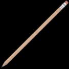 Certified Sustainably Sourced Wooden Pencil with Pink Eraser - Natural