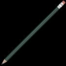 Certified Sustainably Sourced Wooden Pencil with Pink Eraser - Green