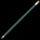 Standard Wooden Pencil with Pink Eraser - Green Unsharpened