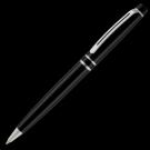 Grosvenor Metal Ballpoint Pen - Black - Silver