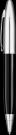 LPC 016 Ballpen - Black - Silver