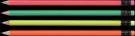 Wooden Pencil - Flurorescent Colours