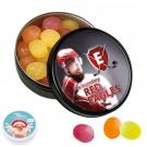 Black Or White Tin with Kalfany Fruit Candies, 60g