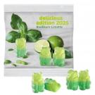 Vegan Basil-Lime Bears in a Compostable Bag