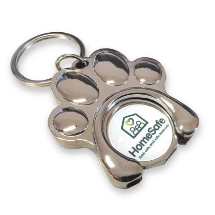 Paw Shaped Trolley Coin Holder (UK Stock)