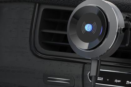 VORTA Auto Vacuum Phone Holder with Wireless Charging