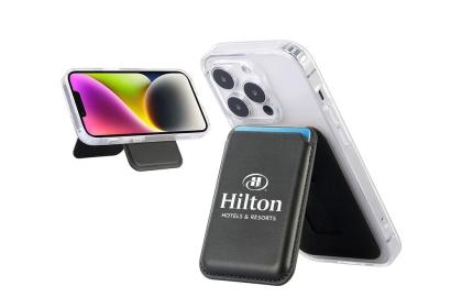 ALBERTA MagSafe Wallet with 3-Card Holder & Adjustable Phone Stand