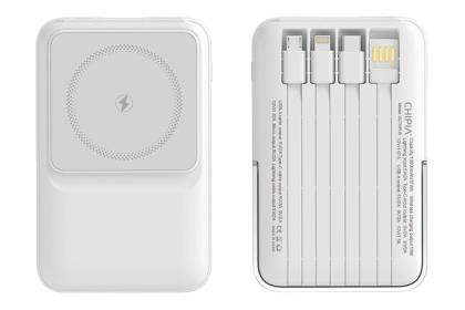 OCTOPUS 10,000 mAh MagSafe Power Bank with 15W Wireless Charging & Foldable Stand