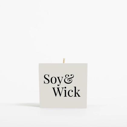 Aromatherapy Soy Candle In 6cm Aluminium Pot - White