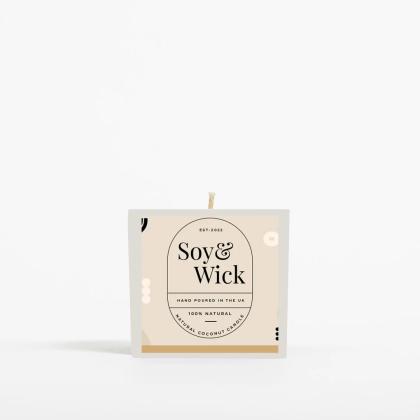 Aromatherapy Soy Candle In 6cm Aluminium Pot - White