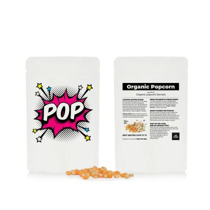 Organic Popcorn Powch - 50g - Matt White