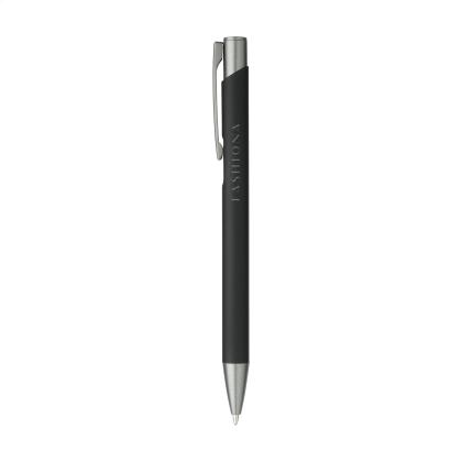 Ebony Soft RCS Recycled Alu SoftTouch Pen
