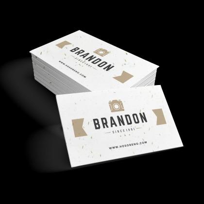 Seeded Paper Business Cards
