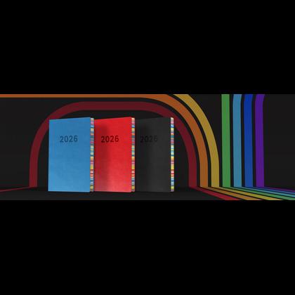 Collins Edge Rainbow - Weekly Lifestyle Planner - A5 Week-to-View Diary