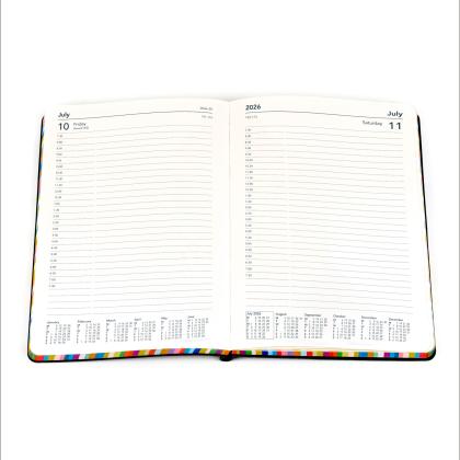 Collins Edge Rainbow - Daily Lifestyle Planner - Day-to-Page Diary with Appointments