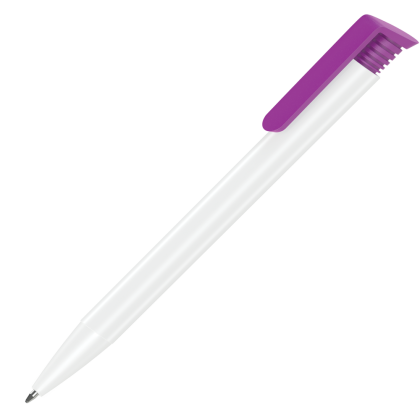 Albion Ballpoint Pen - White - Purple
