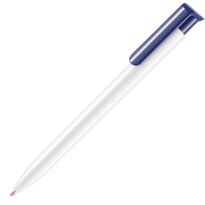 Absolute Extra Ballpoint Pen - White - Blue (Blue ink)
