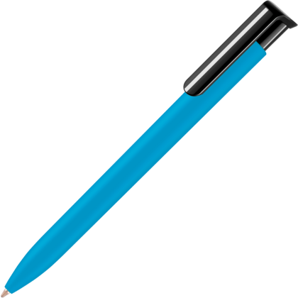 Absolute Soft Feel Ballpoint Pen - Cyan