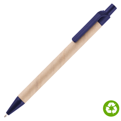 Biosense Recycled Paper Ballpoint Pen - Blue